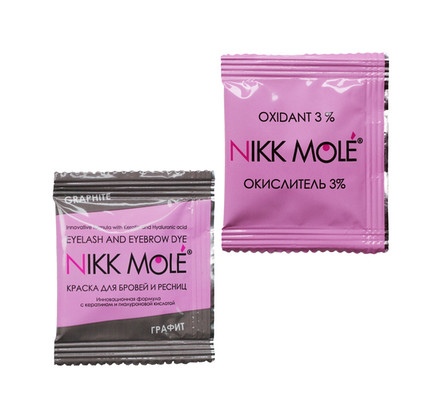 Краска для бровей в саше (5мл) + окислитель Nikk Mole