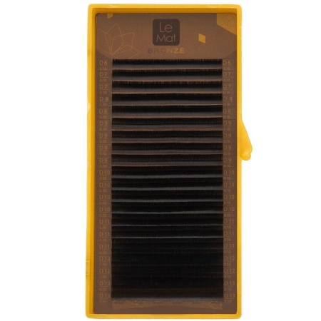 Ресницы Dark chocolate Le Maitre "Bronze" микс (20 линий)