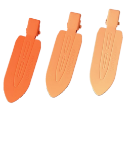 Заколки для макияжа, оранжевый, набор из 3 шт