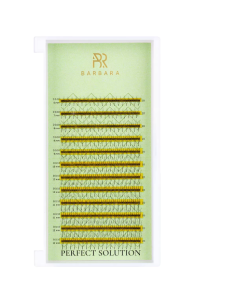 РЕСНИЦЫ BARBARA "PERFECT SOLUTION" ГОТОВЫЕ ПУЧКИ 2D МИКС (12 ЛИНИЙ)