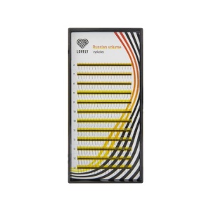 Ресницы Lovely в пучках 2D - 12 линий - MIX