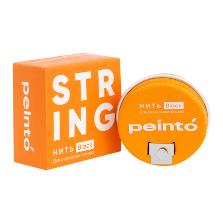 Нить для отрисовки эскиза черная PEINTO