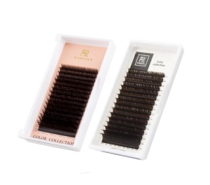 Тёмно-коричневые ресницы Dark Chocolate BARBARA МИКС (16 ЛИНИЙ) (M/0.10/7-12 ММ)