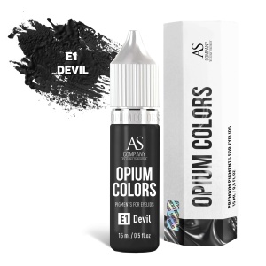 Пигмент для век E1 DEVIL 15мл (OPIUM COLORS) AS-Company™
