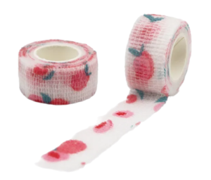 Бинт бандажный эластичный, рисунок персик