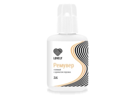 Ремувер гелевый Lovely с ароматом Персика, 15 мл