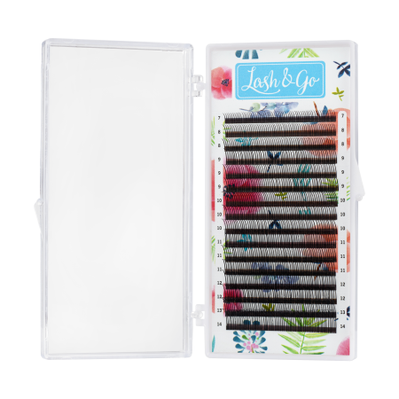 Черные ресницы Lash&Go 3D (16 линий)
