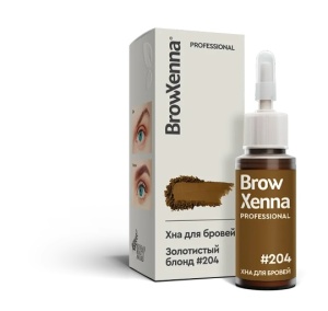 Хна для бровей BrowXenna® флакон №204 Блонд-Золотистый блонд 10 мл + ПОДАРКИ