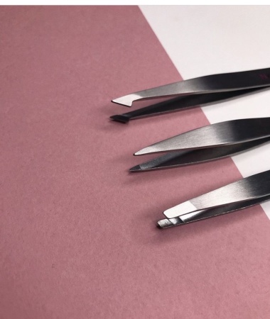 Пинцет Nikk Mole Классический (Серебро)