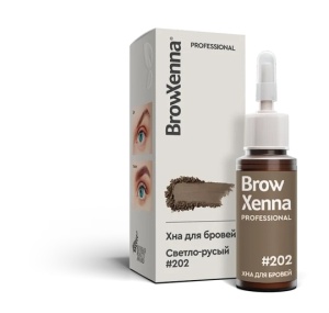 Хна для бровей BrowXenna® флакон №202 Светло-русый 10 мл + ПОДАРКИ