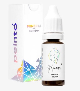 PEINTO Пигмент минеральный для бровей 10 мл. (M4 DARK BROWN)