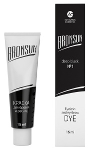 Краска для ресниц и бровей BRONSUN, 15 мл. (Черная №1)