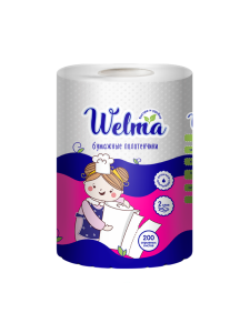 WELMA Салфетки бумажные в рулоне (200 шт) 1/1/18
