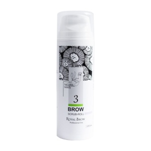 Скраб-скатка для бровей Brow Scrub-roll Royal Brow с экстрактом лаванды, 145 мл