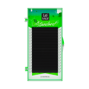 Ресницы черные Le Maitre "Standard" одна длина 16 линий  (L/0,07/7 mm)