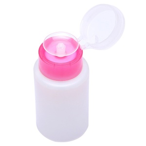 Помпа для жидкости с нажимным механизмом 150ml розовая 