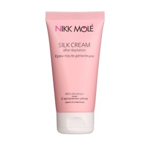 Крем после депиляции с экстрактом шёлка Nikk Mole