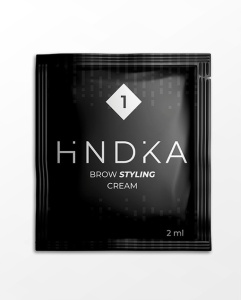 СОСТАВ 1 ДЛЯ ЛАМИНИРОВАНИЯ БРОВЕЙ HINDIKA BROW STYLING CREAM 2 мл