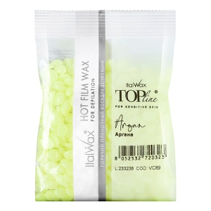 Воск горячий (пленочный) ITALWAX Top Line Argan (Аргана) гранулы 100гр