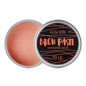 Контурная паста для бровей"BROW PASTE" 10г, оранжевая Alisa Bon 