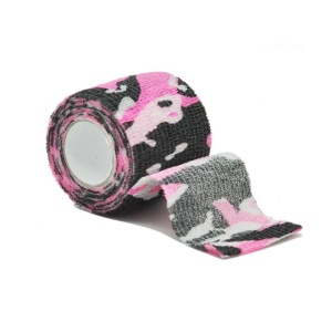 Бандаж эластичный, рисунок розовый камуфляж