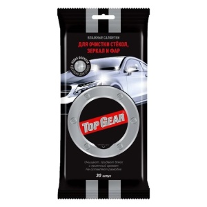 Top Gear №30 Салфетки влажные для стекол, зеркал, фар, арт.10616/48038