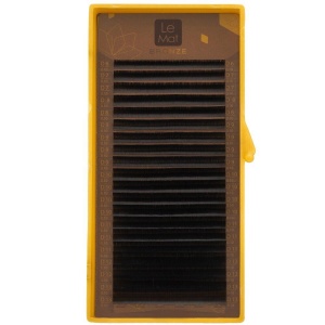 Ресницы Dark chocolate Le Maitre "Bronze" микс (20 линий) (C/0,10/6-13 mm)