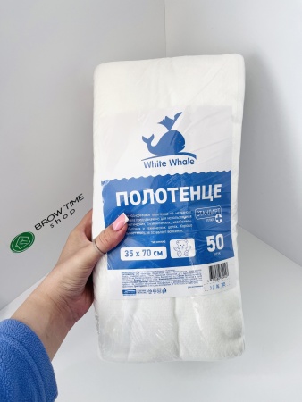 W W полотенце 35*70 спанлейс №50 сложение СТАНДАРТ+ МИШКИ