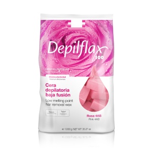 Depilflax Воск Горячий 4AB, в брикетах, Розовый 1000 гр