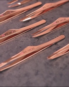 Пинцет Nikk Mole Розовое Золото 