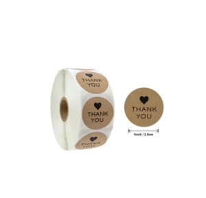 Наклейки "Thank You" Craft with gold (10 шт)