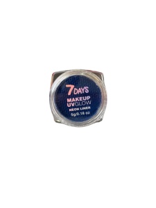 7DAYS Графических лайнер для макияжа UVglow Neon 05 Blue цветная паста