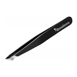 Пинцет для бровей BrowXenna®, скошенный, заостренный, pro-Brow Black