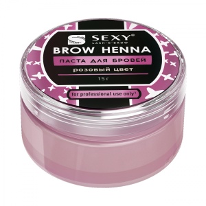 Паста для бровей розовая SEXY BROW HENNA, 15г