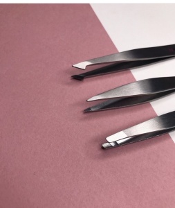 Пинцет Nikk Mole Классический (Серебро)