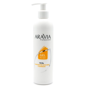 Гель ARAVIA для обработки кожи перед депиляцией с экстрактами алоэ вера и ромашки (300 мл)
