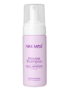 NIKK MOLE Мусс-Шампунь для бровей, ресниц и лица с Бергамотом 125 мл (НОВЫЙ)