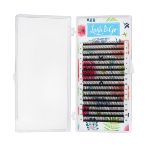 Черные ресницы Lash&Go 3D (16 линий) (0,07/C/7-14 mm)