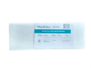 Полоски для депиляции Спанбонд Белый 7х20 см 100 шт