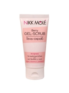 Гель-скраб для бровей и лица «Ягодный» nikk mole 