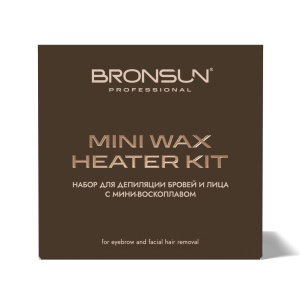 Набор для депиляции бровей с мини-воскоплавом BRONSUN
