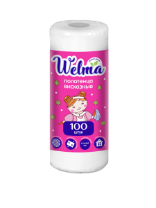 WELMA Полотенца универсальные белые 1/100/12