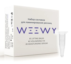 Набор для ламинирования ресниц WEEWY (Активная версия) 1+2+3 (0,5мл) (4100)