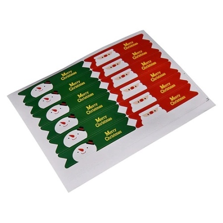 Наклейки Рождественские (12 шт)