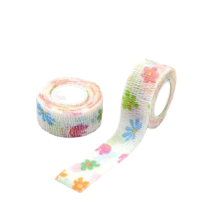 Бинт бандажный эластичный, рисунок Цветочки