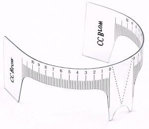 ЛИНЕЙКА ДЛЯ БРОВЕЙ (С ВЫРЕЗОМ ДЛЯ НОСА) CC Brow