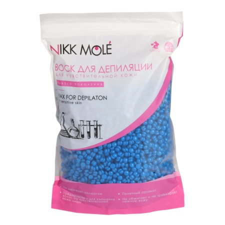 Воск для бровей и лица «Голубика» 500г Nikk Mole 