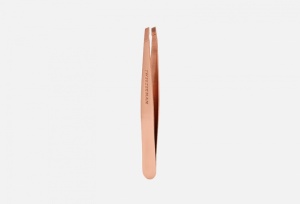 TWEEZERMAN Пинцет со Скошенными Концами Розовое золото