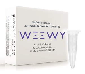 Набор для ламинирования ресниц WEEWY (Активная версия) 1+2+3 (1мл) (4098)