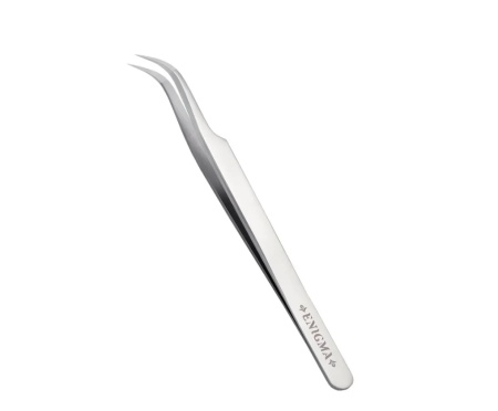 Пинцет изогнутый 90° Enigma (Metallic)